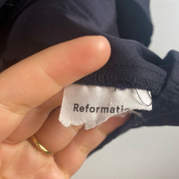 REFORMATION Michaela Puff Sleeve Baby Doll Mini Dress - Picture 7 of 8